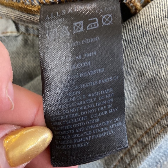 Women’s All Saints jeans. Blue. Size 28 - Picture 6 of 15